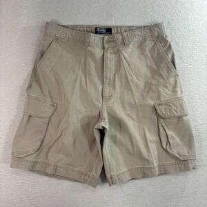 Polo Ralph Lauren Kendall Cargo Shorts Men 35x9 Tan Baggy Loose Gorpcore Vintage